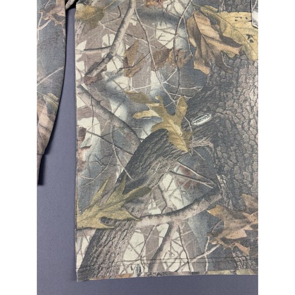 Rare Vintage Y2K Redhead Real Tree Camo Pocket Long Sleeve Shirt Outdoor Nature - Picture 5 of 12